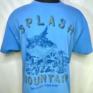 Splash Mountain Disneyland Tshirt  Blue Men's Size XL Rare Vintage Disney Rides